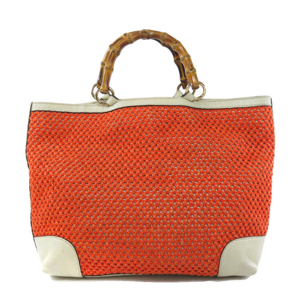 GUCCI 338965 Bamboo Handbag Leather Ladies - Picture 2 of 10